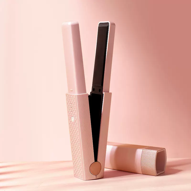 无线卷发棒USB充电夹板男女直发卷发两用小型刘海便携拉直熨板器
