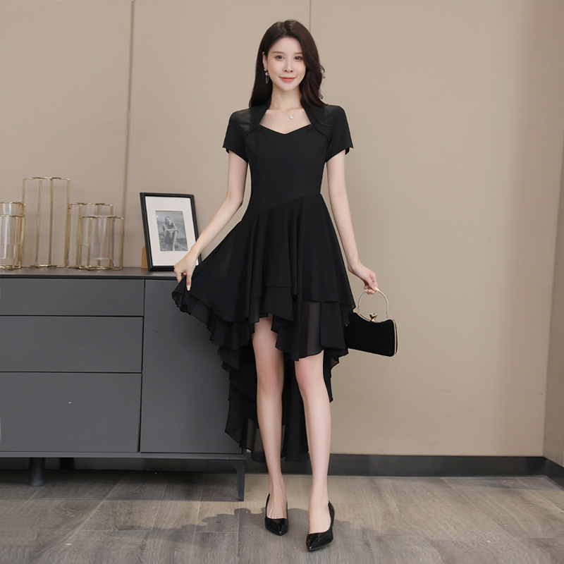 23009 Technician Uniform Ktv Elegant Princess Dress Hotel Front Desk Welcome Uniform Mid-Length Dress Women's Elegant Dress 23009 Technician Uniform Ktv Elegant Princess Dress Hotel Front Desk Welcome Uniform Mid-Length Dress Women's Elegant Dress