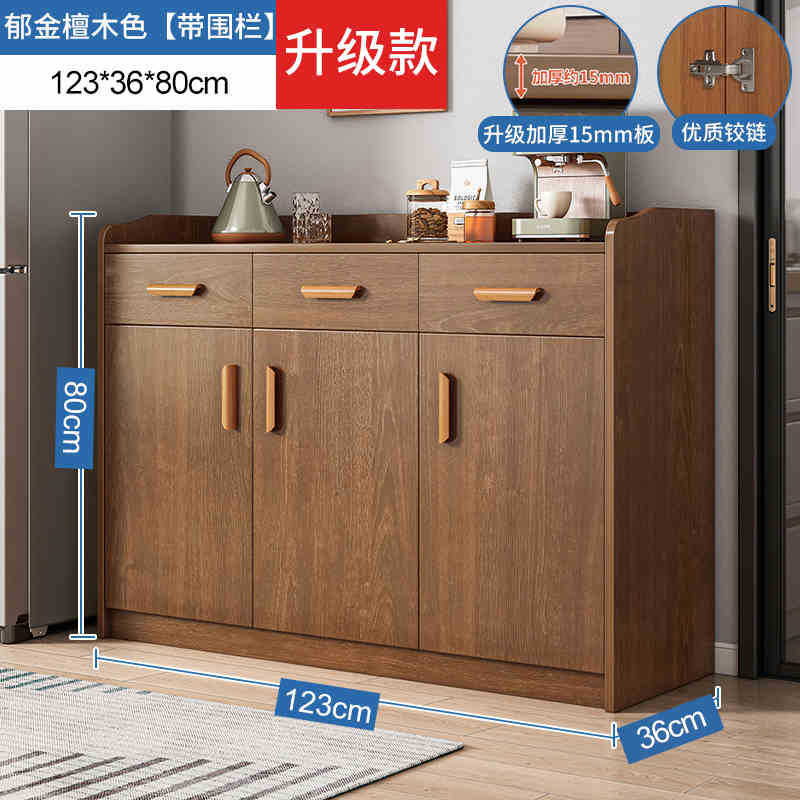 Gabinete de comedor de madera sólida contra la pared armario de cocina de la sala de estar armario de vinos de lujo armario de almacenamiento casero armario de almacenamiento