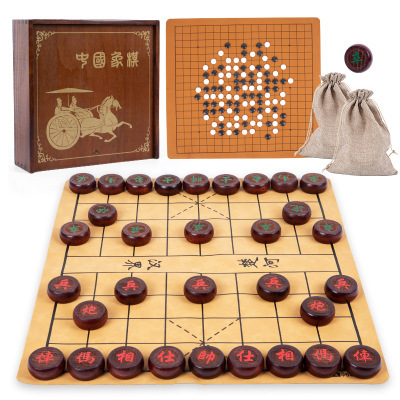 メーカー直販中国将棋実木大サイズ木製彫刻工芸将棋セットは目上の人に高級ギフトボックスを送ります。|undefined
