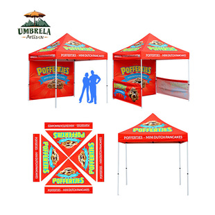 Outdoor Advertising Tent for Exhibitions and Events, Foldable Street Stall Four-Corner Tent with Logo Printing, Sunshade Canopy for Cross-Border Use