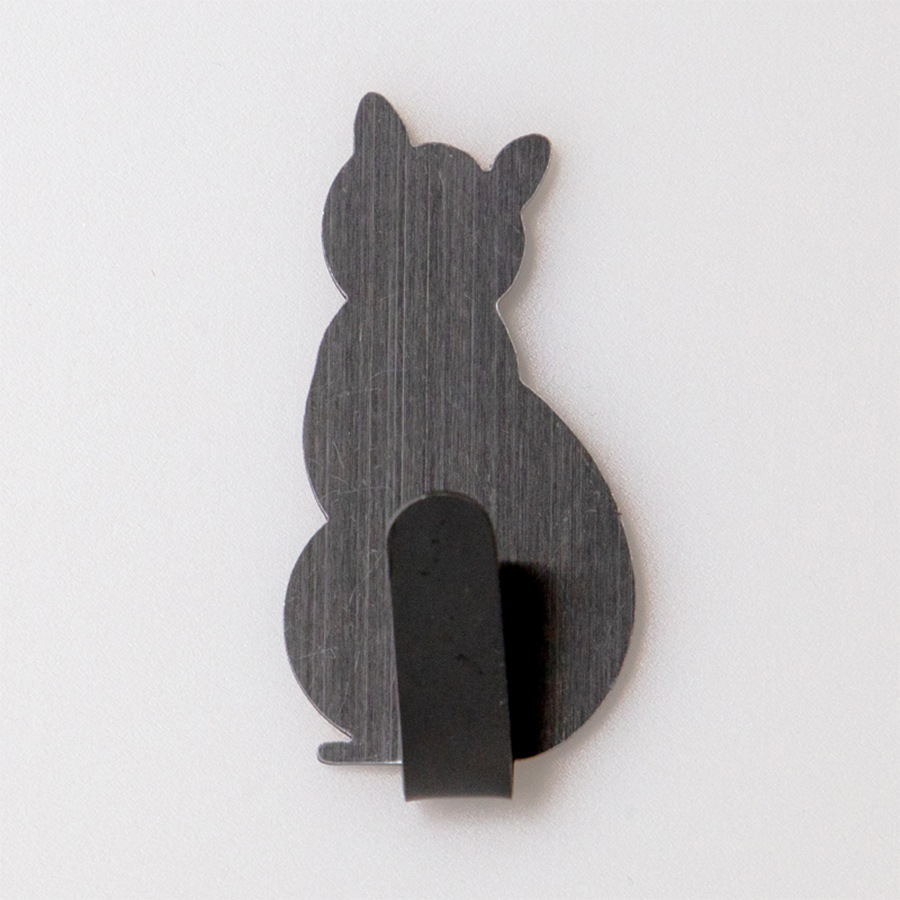 Artículos para el hogar diario gancho de pared gancho de suspensión de puerta 304 gatito de acero inoxidable gato maullido gancho de viscosa