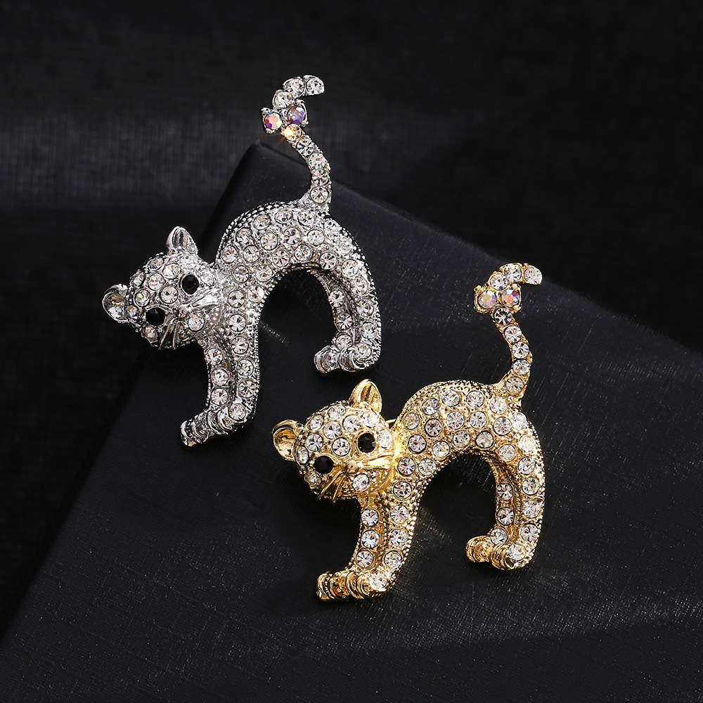 20g Weight Brooches Classification Retro Pin Animal Cat Alloy Unisex Brooches