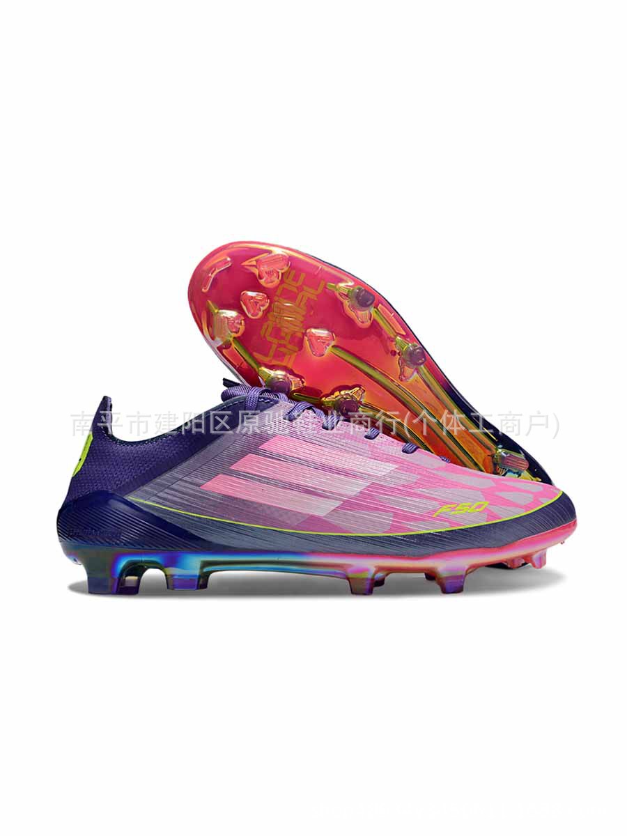 Fábrica de Putian al por mayor F50 zapatos de fútbol FG zapatos con lengua baja zapatos de fútbol hombres