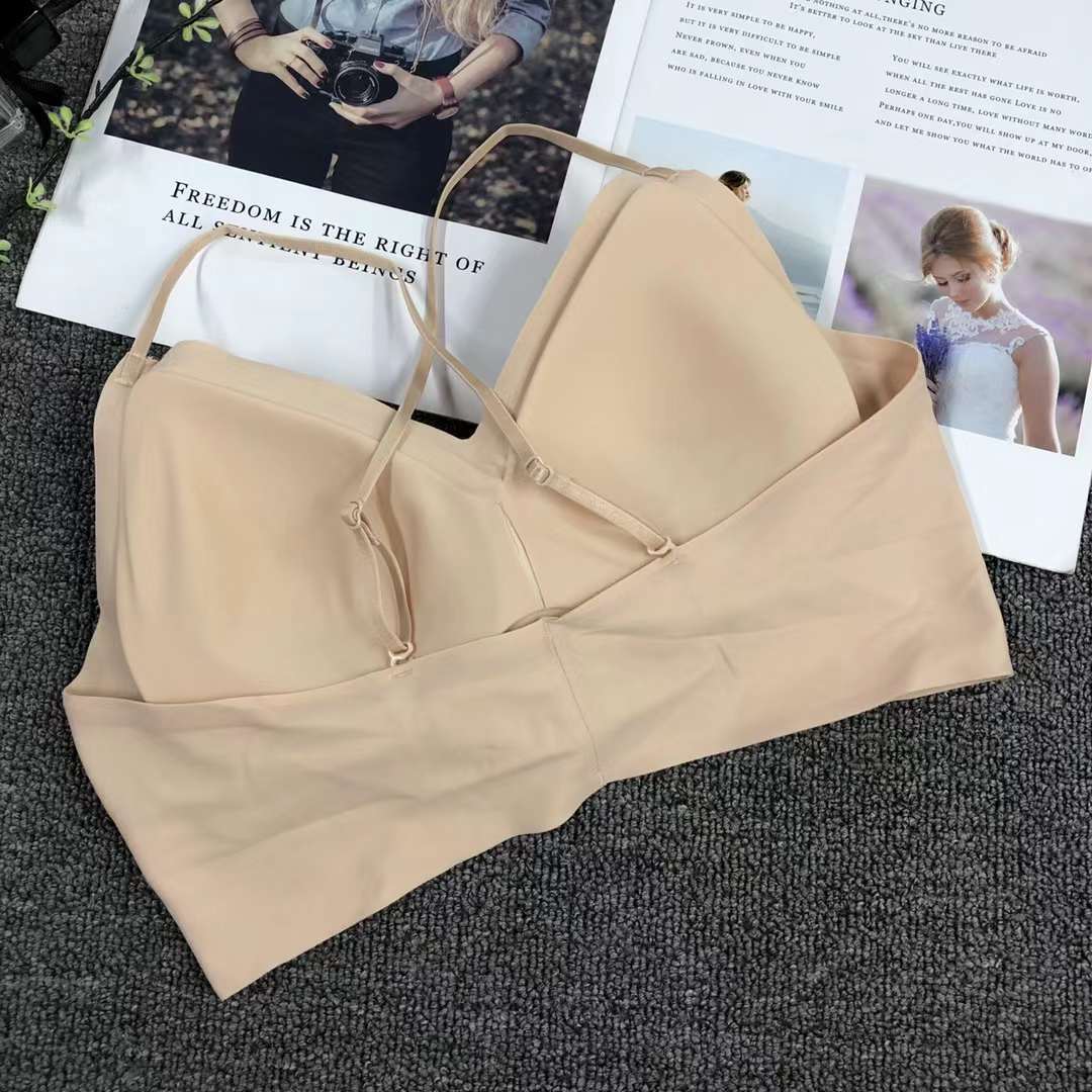 Nueva taza de látex sin costuras alta calidad belleza espalda mujeres chaleco inalámbrico yoga sujetador deportes ropa interior al por mayor