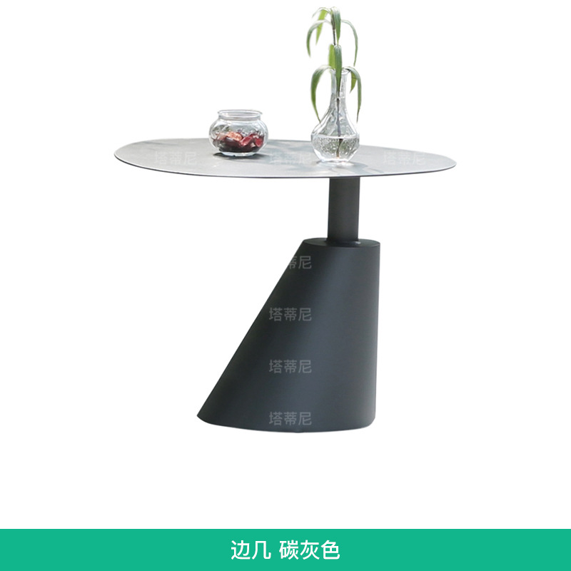 Pequeña mesa de café Luz de lujo nórdico pequeño apartamento sala de estar mesa de café simple moderno hogar Hotel creativo sofá lado varios en forma