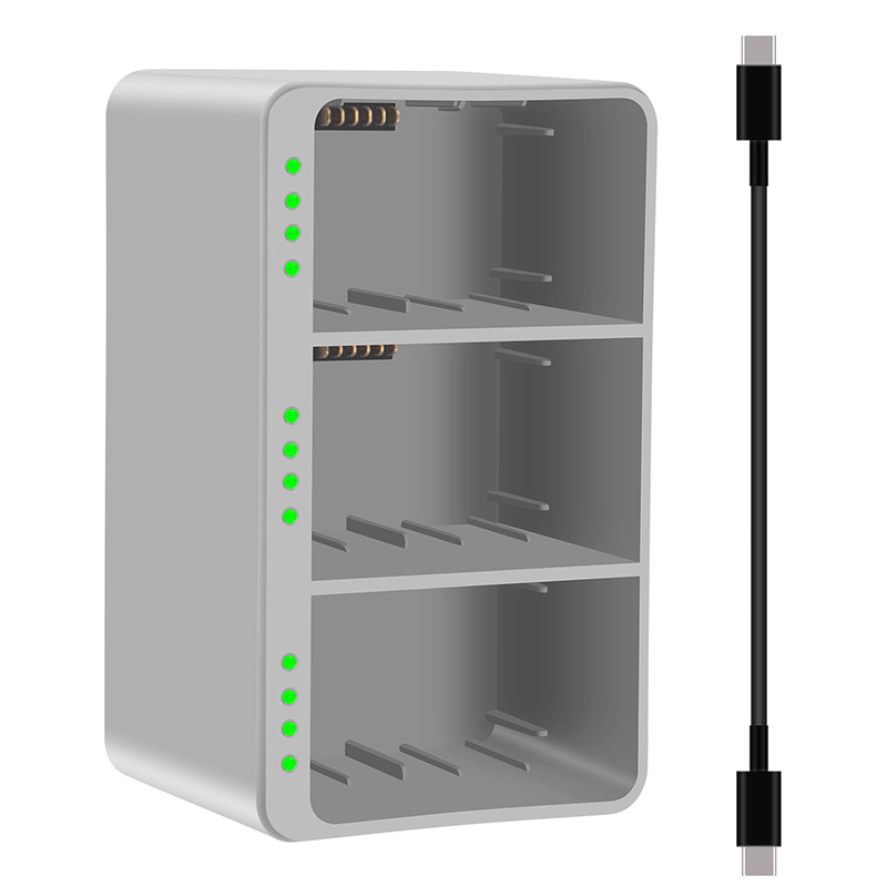 适用于DJI Mini 3 Pro 电池充电器Mini 4 Pro USB充电器