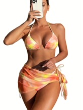 B 50059 Sexy Fashion Multi Color Tie Dye Bikini �Ը���Ⱦ��