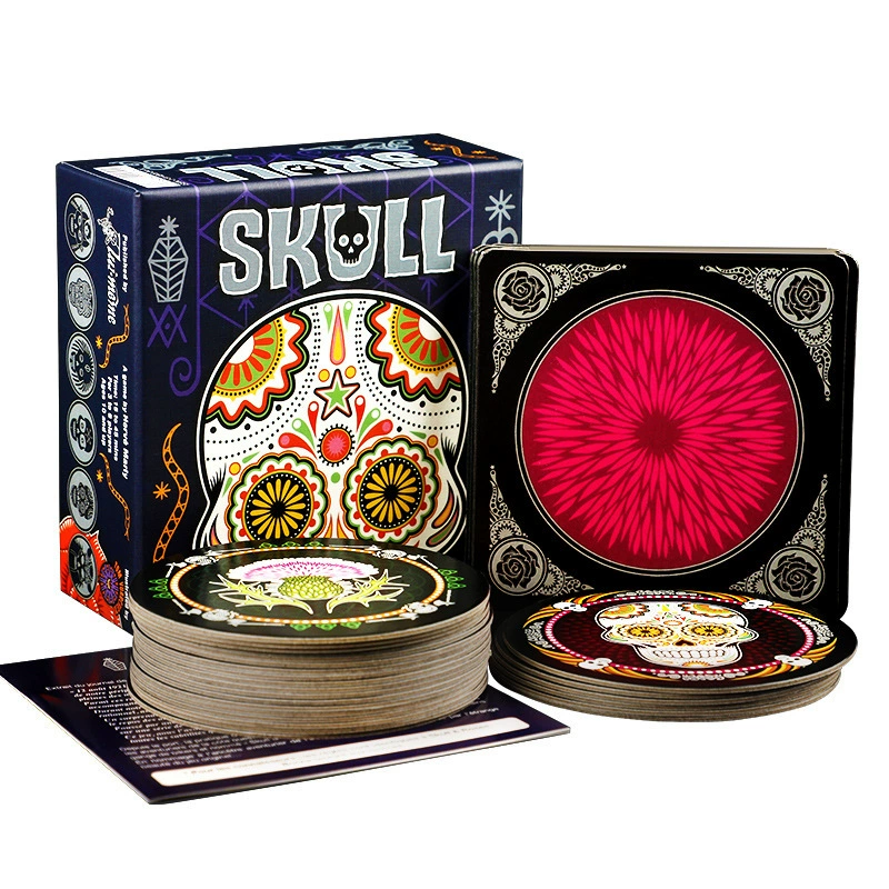SKULL Роза и скелет настольная игра черный бант стратегическая игра на удачу для взрослых