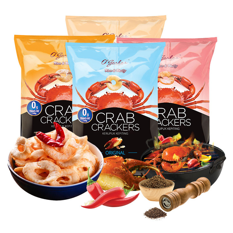 Indonesian imported Southeast Asia specialty snack, Ojale Crab Flakes, overseas best-selling food wholesale 30g