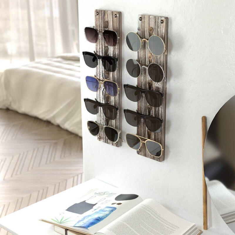 Wall-Mounted Glasses Frame Solid Wood Multi-Layer Sunglasses Display Rack Sunglasses Storage Rack Glasses Store Mirror Frame Display Rack Wall-Mounted Glasses Frame Solid Wood Multi-Layer Sunglasses Display Rack Sunglasses Storage Rack Glasses Store Mirror Frame Display Rack