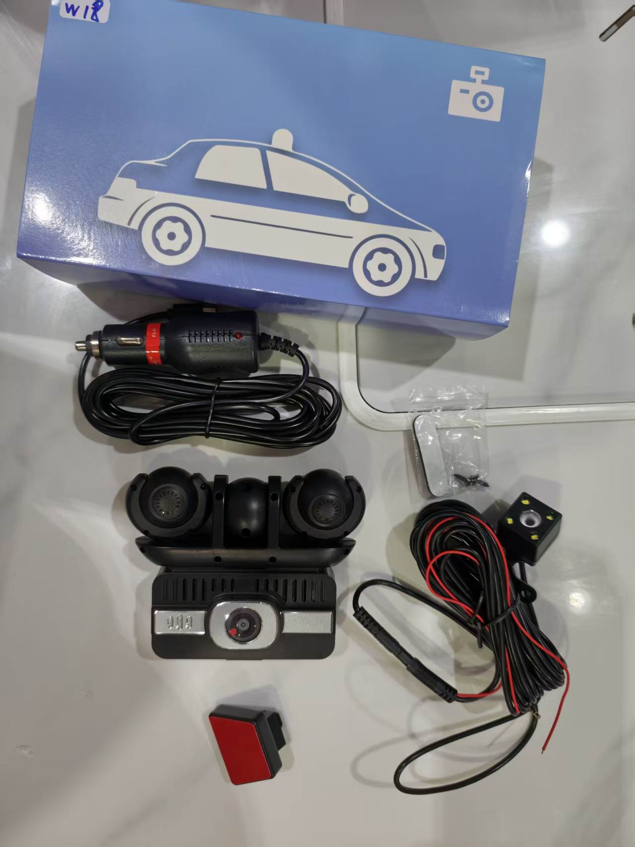 W18-5 Lens Dashcam 3.16-inch 1080P Five-Channel Camera Manufacturer's Best-Selling Product for Foreign Trade and E-commerce on Amazon