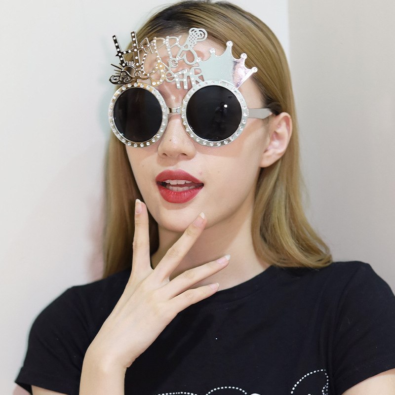 Lentes de Sol Decorativos para Fiesta de Año Nuevo en ABS