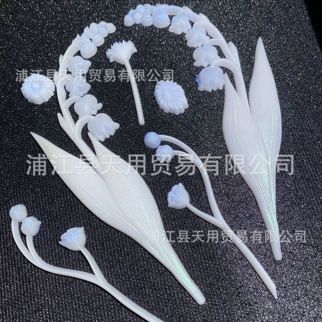 Fondant rama flor lirio silicona molde joyería Mesa decoración teléfono móvil Shell creativo teléfono móvil soporte escritorio Decoración