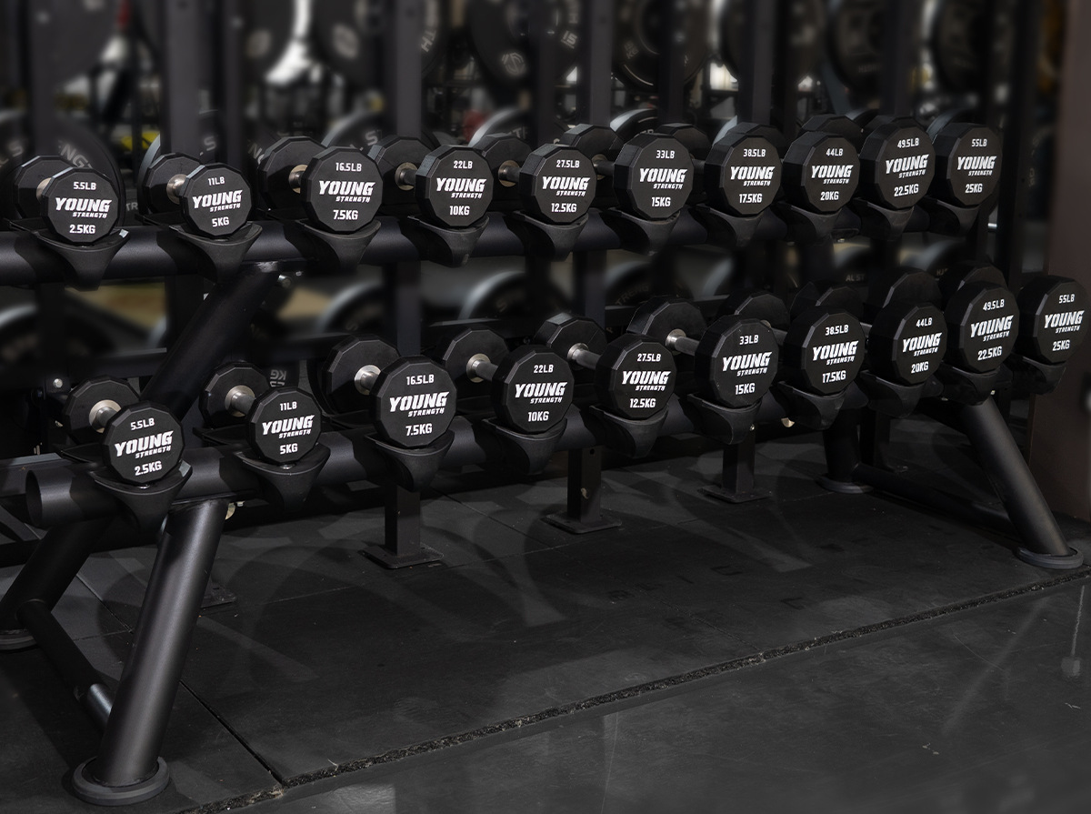 12-Sided Precision Steel Rubber-Coated Dumbbell CPU Polyurethane Fitness Gym Commercial Set Odorless Eco-Friendly Men's Home Use
