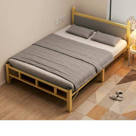 折叠床单人成人家用可折叠1.2m简易床出租房午睡小床宿舍硬板铁床