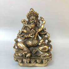純銅藏佛黃財神密宗雙修佛像擺件尼泊爾藏巴拉藏傳供奉歡喜佛雕塑