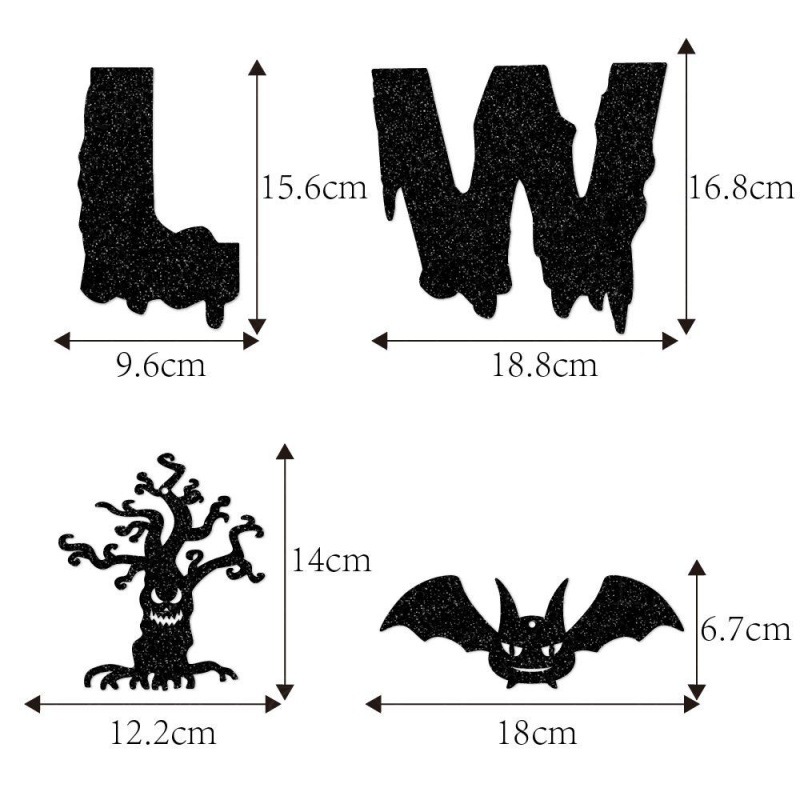 Nuevo producto Decoración de Halloween Happy Halloween Tirando de la bandera Espiral Festival de fantasmas Decoración de la escena de la casa embrujada