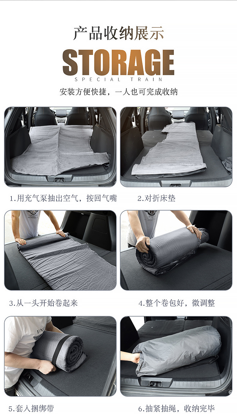 Ideal L6/L7 Camping Mattress, Automatic Inflatable Travel Mattress, Car Trunk Sleeping Pad, In-Car Sleeping Gadget