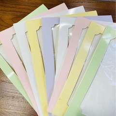 花伴礼エンボス花材創意多色花材保管ドライフラワー収納袋植物標本静電防止分類クリップ