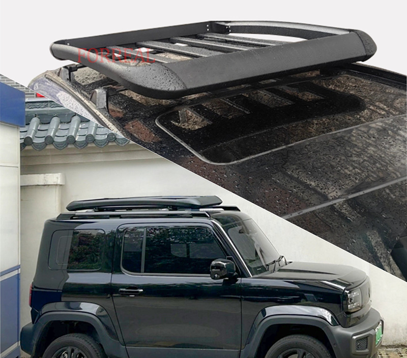 Car Roof Luggage Rack Frame Suv Modified Off-Road Vehicle Aluminum Alloy Car Travel Cargo Rack Frame Basket Off-Road Modification