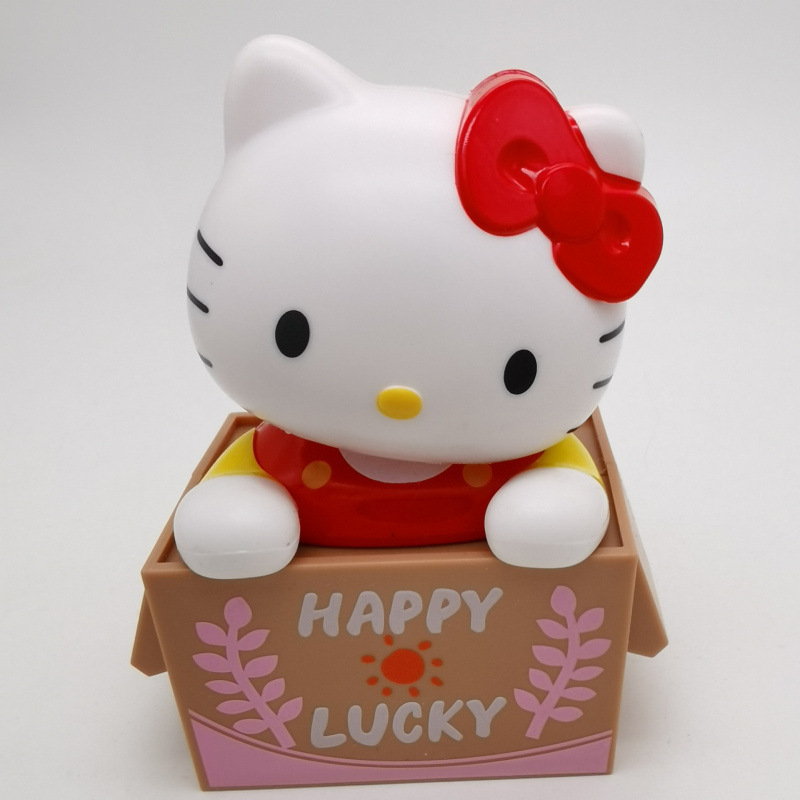 ハローキティ首振りオーナメントソーラーカーセンターコンソール装飾漫画高価値人形誕生日ギフト|undefined