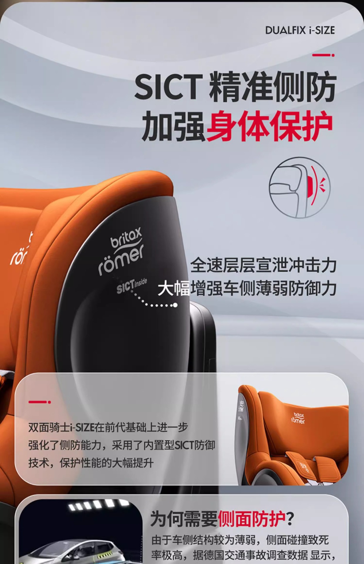 Car safety seat child seat isize double-sided knight Pro360 rotating car newborn 0-4 years old