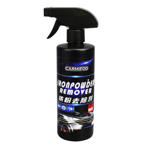 500ml wheel hub cleaning agent iron powder remover car decontamination, yellowing and rust removal aluminum alloy steel rim cleaning