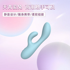 愛兎のウサギの振動器の女性の情緒は対外貿易をマッサージします。