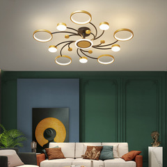 客廳燈簡約現代大氣輕奢吸頂燈2021年新款大燈創意家用北歐臥室燈