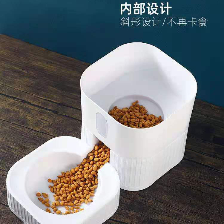 고양이 밥그릇 제조 업체 직판 사료가 새지 않는 일체형 자동 애완동물 급식기, 고양이와 새끼 고양이 밥그릇, 고양이 고양이 밥그릇