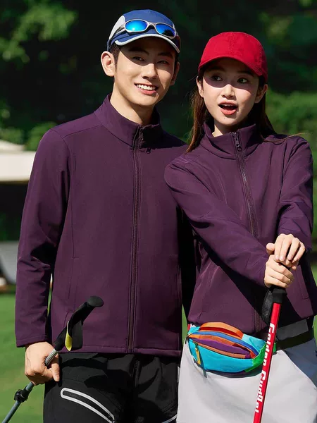 Stand-up collar softshell jacket with printed or embroidered logo, solid color, windproof, warm, suitable for spring and autumn, workwear, unisex, outdoor sportswear