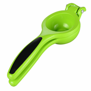 Factory direct supply manual lemon squeezer aluminum multi-use lemon clip handle with leather strip juicer