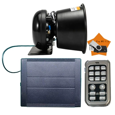 Car horn/tweeter player wireless tweeter - as920bk-mp3-host-round-speaker-set-12v
