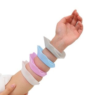 Silicone Makeup Remover Waterproof Wrist Band Anti-drip Wash-proof Moisture-proof Cuff Children Adult Splash-proof Wrist Band