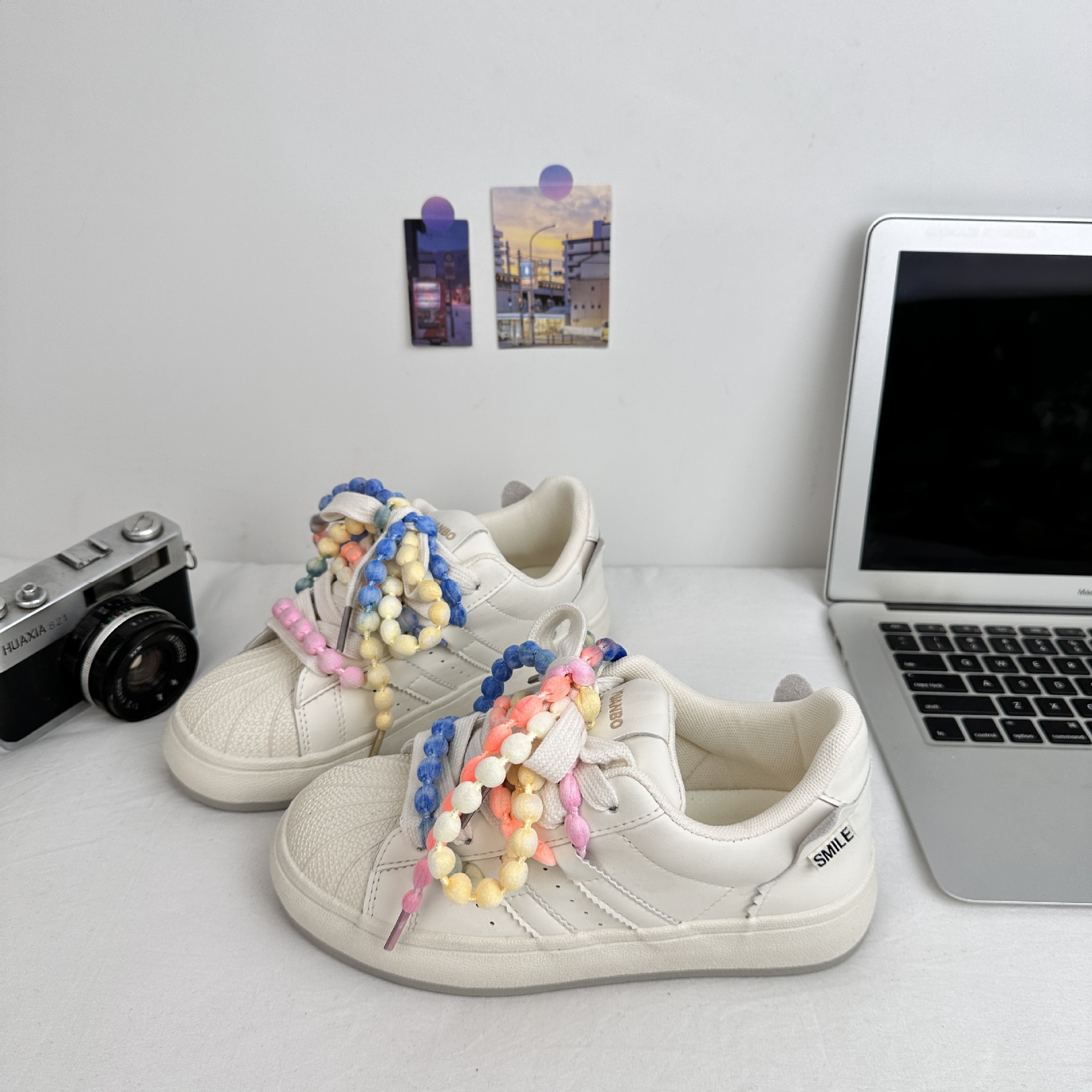 Yuanbo 2025 primavera nuevo estilo estudiante salvaje versión coreana de zapatos de lona zapatillas deportivas de nicho para mujer zapatos blancos pequeños image 3