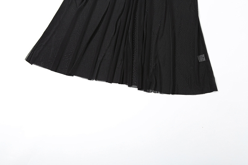 Spring Summer Women Clothing Sexy See through High Waist Slim Strap Dress Two Piece Sets