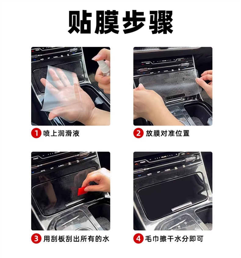 24-25 Models Mercedes-Benz Glb200/220 Center Console Protective Film Gla Interior Protection Navigation Screen Tempered Film Modification Parts