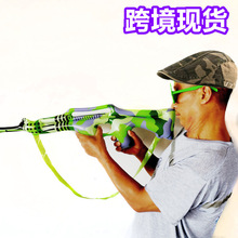 pvc充气冲锋枪玩具 儿童互动充气玩具 cs仿真充气模型枪 充气步枪