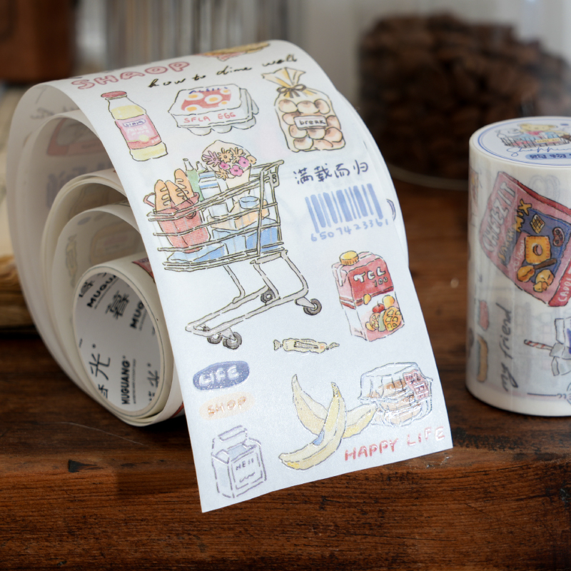 慢生活日记特油手帐胶带生活家居日常物件造景韩系ins风手账贴纸