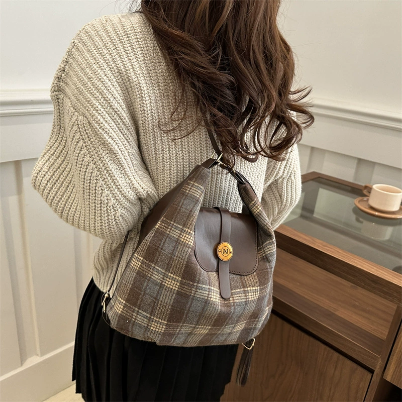 Autumn backpack for leisure, one-shoulder bag, Korean style