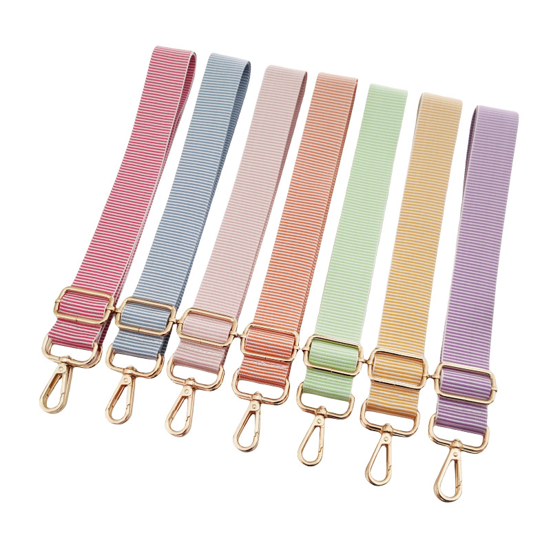 Polyester Cotton Stripe Bag Strap display picture 1