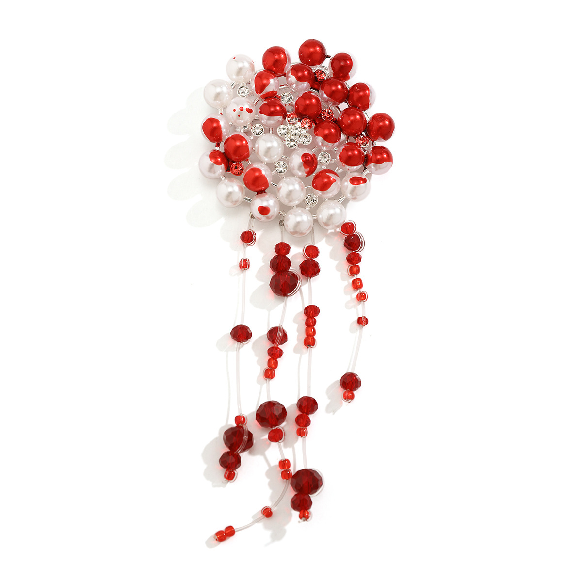 Collana con colletto con frange, dolce e fresco, stile gotico, con goccia di sangue, personalità di Halloween, girocollo con perline_voghion.com