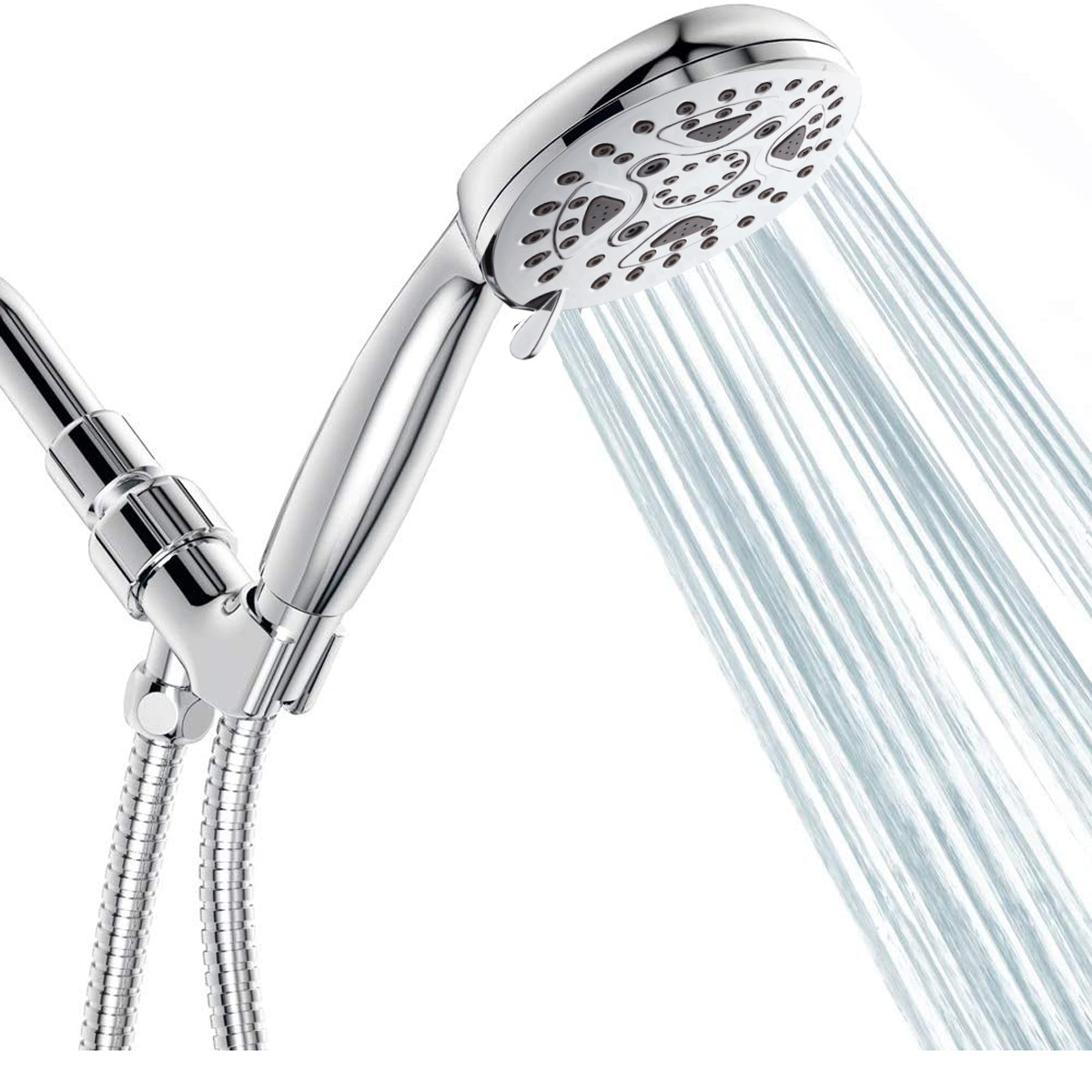 Bote de ducha de baño para el hogar europeo y americano transfronterizo, cabezal de ducha, cabezal de ducha presurizado con 7 funciones