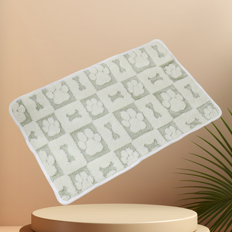 Mantas para mascotas otoño e invierno almohadillas cálidas para perreras de lana de coral manta de doble cara manta súper suave y lavable a máquina manta para perros y gatos de cuatro estaciones