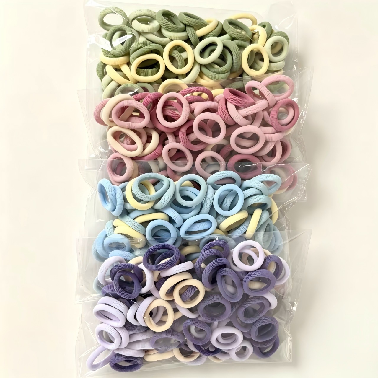 Cabeza de bebés de cabello de color caramelo anillo de cabello de goma de alta elasticidad cabello de mujer no lesionar cabello de cabello tocado de niña