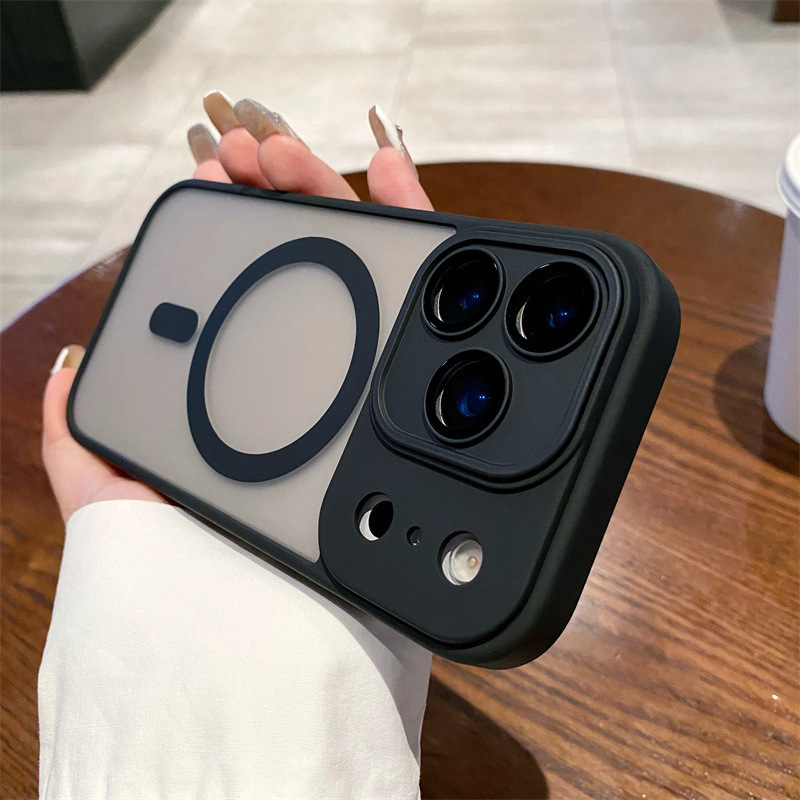 半透磨砂磁吸适用iPhone17手机壳全包镜头膜磁吸充电苹果16保护套|undefined