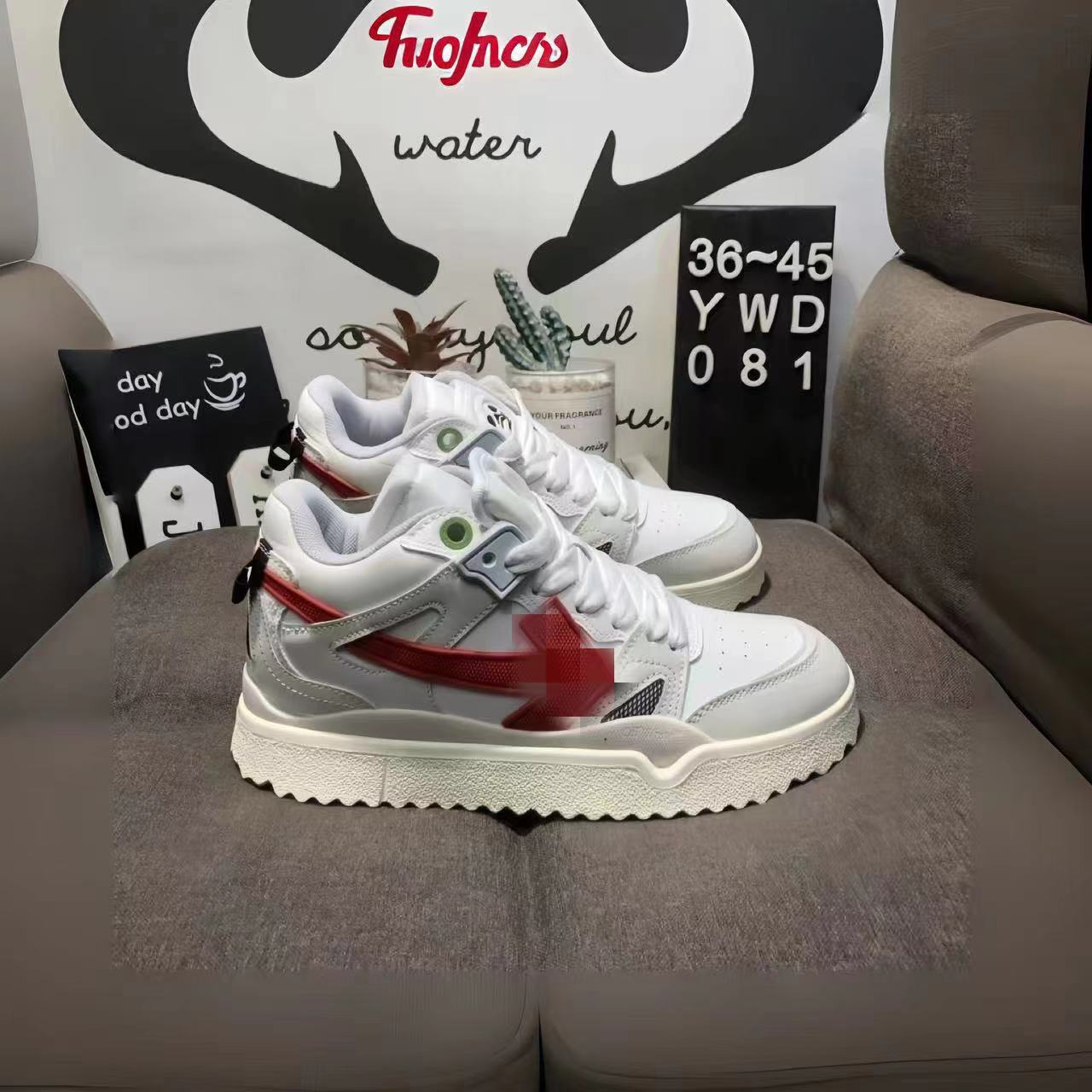 Zhongbang skate casual off zapatos deportivos de marca conjunta para hombres y mujeres, zapatos blancos de moda, zapatos de flecha plana