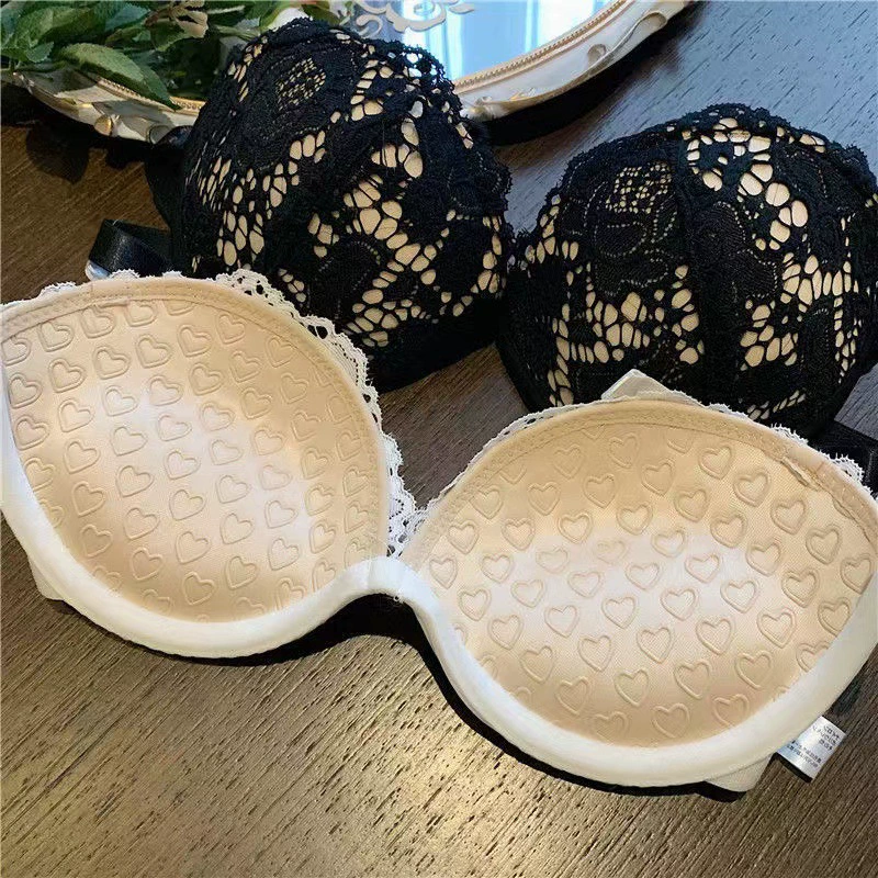 Push up bra, invisible straps, sexy tube top, non-slip underwear