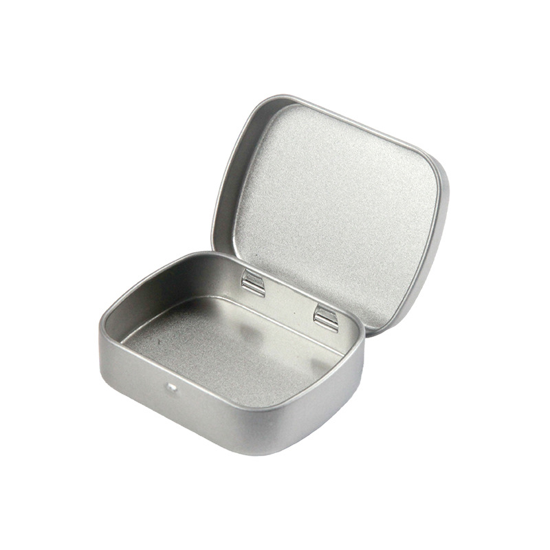 Hojalata Flip caja de dulces en stock productos para el cuidado de la salud chicle tableta pequeña caja de hierro en stock pelo liso